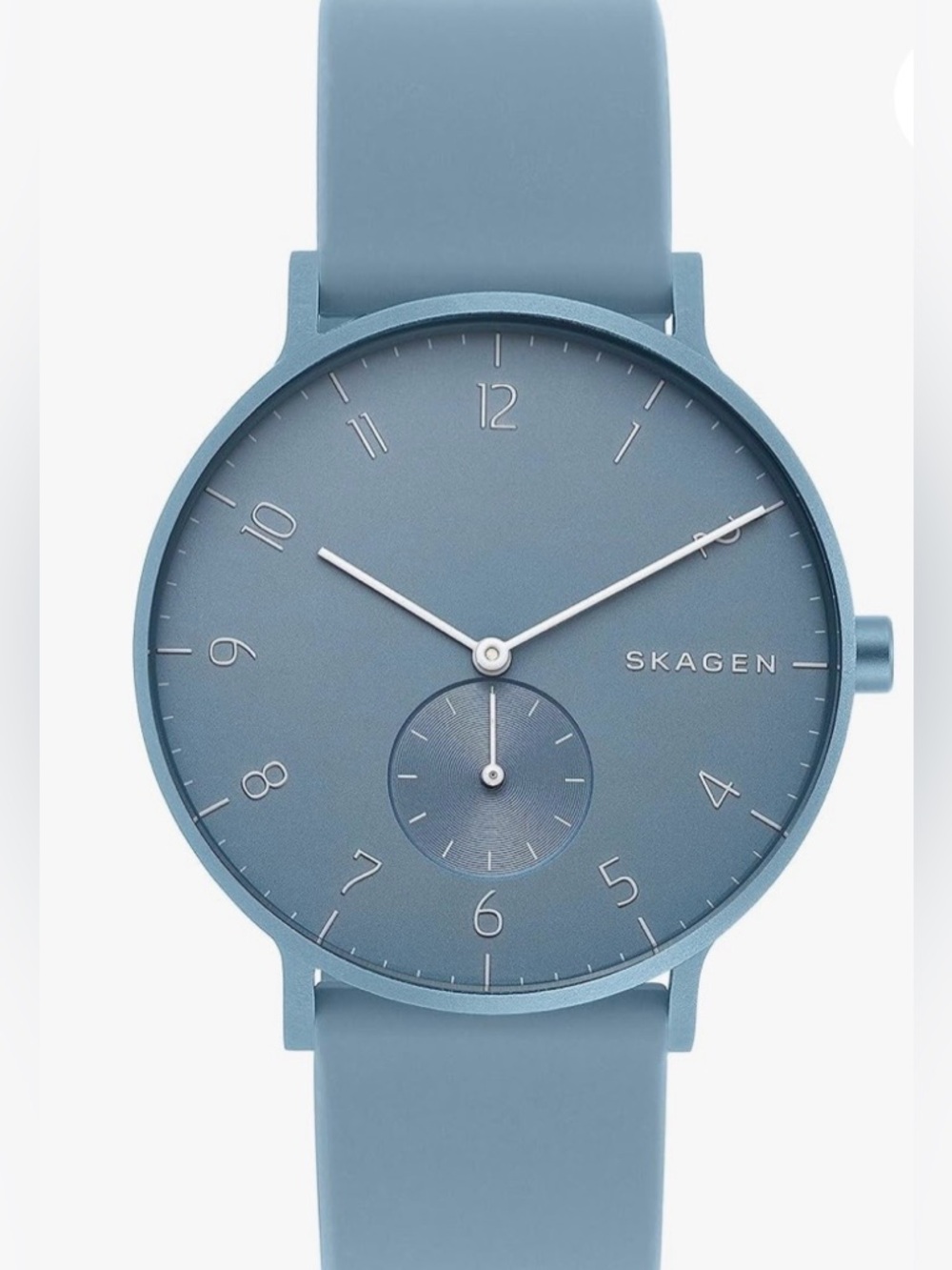 Skagen Aaren Powder Blue Men's Silicone Watch SKW6509